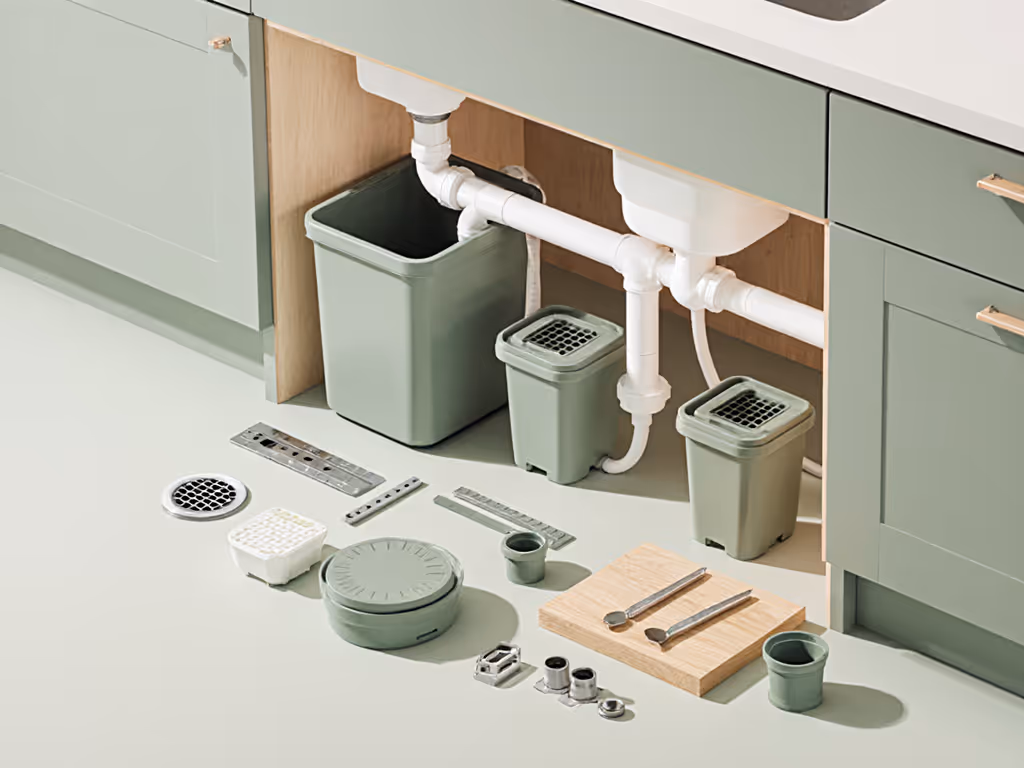 under_sink_compost_system_setup