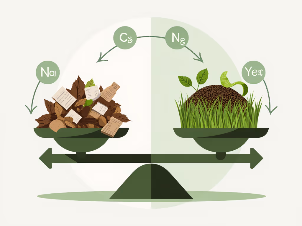compost carbon to nitrogen ratio chart