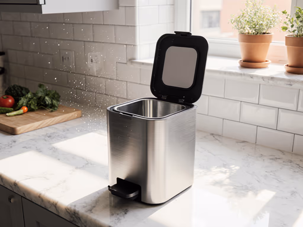 Smell-Free Compost Storage Bin for Apartments
